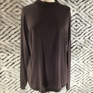 Murano chocolate brown light silk sweater